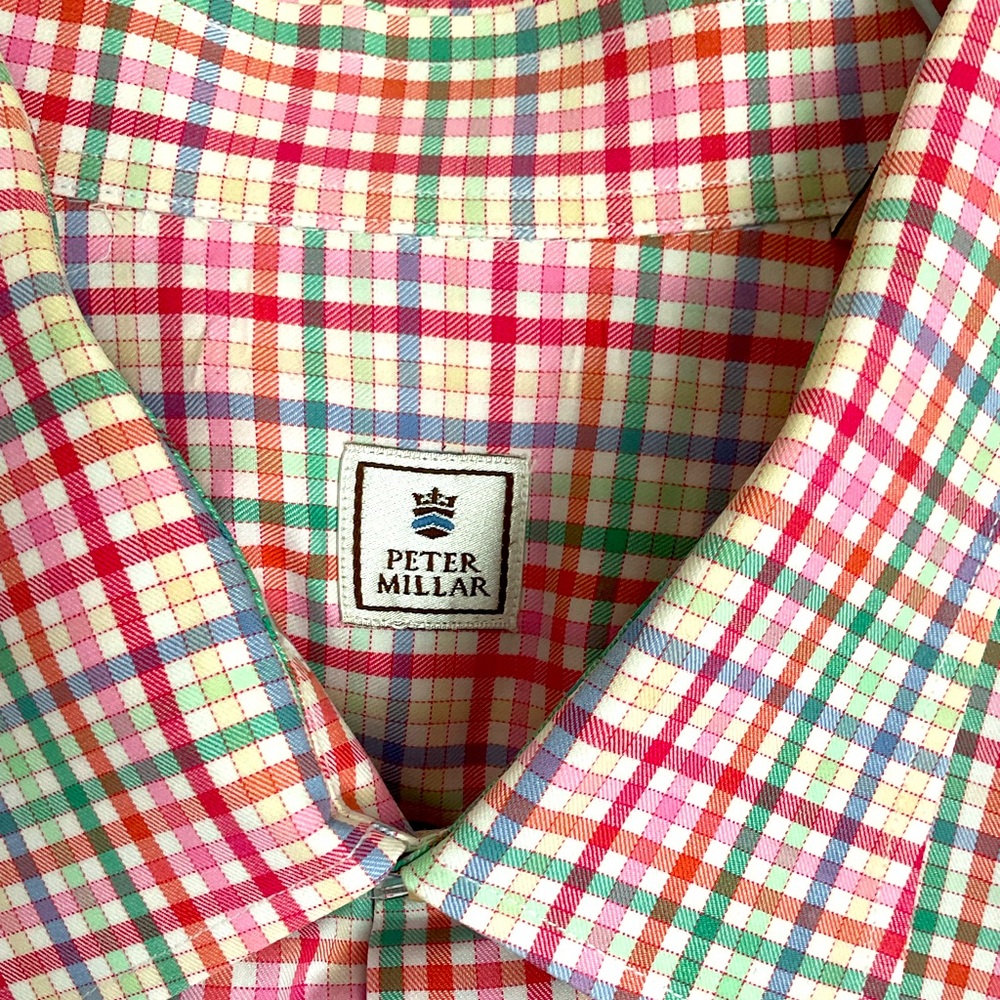 Peter Milar Colorful Checkered Men's Shirt
